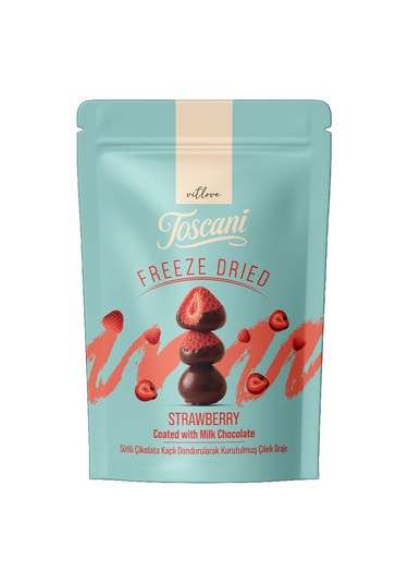 Toscanı Freeze Dondurulmus Çılek Sütlü 60 G