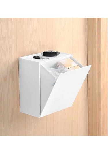 Besthome1 Duvar Tipi Çok Amaçlı Depolama Kutusu, Beyaz Kapaklı Organizer, Banyo & Mutfak İçin Pratik Solution Diğer