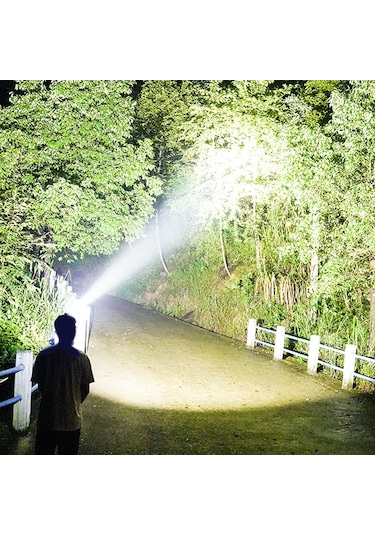 Qingmipy Ayarlanabilir Bantlı 4'lü Led Kafa Lambası Seti, Uzak-yakın Çift Işık Ve 180 Dönebilir Başlık Siyah