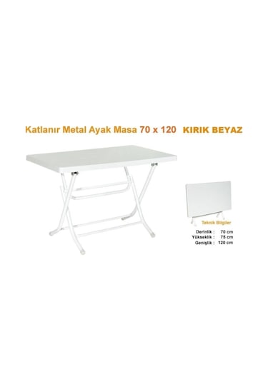 Netbazaars Plastik Katlanır Masa 70x120 Ölçülerinde Nocolor-77a0bab6