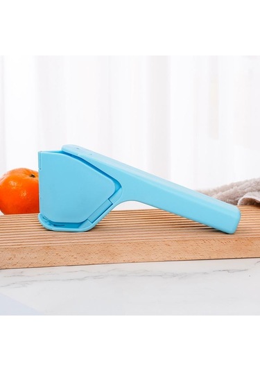 1 Adetmanuel Taşınabilir Sıkacak Çok Fonksiyonlu Ev Tipi Gıda Sınıfı Sıkacak Küçük Limon Kalınlaştırıcı Plastik Sıkacak Mutfak Aksesuarları Mavi