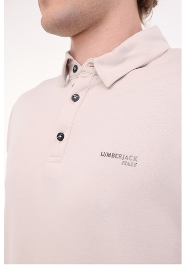 Lumberjack Ml Luke 15ıtl1080 5fx Bej Erkek Uzun Kol T-shirt 000000000101948272 Bej