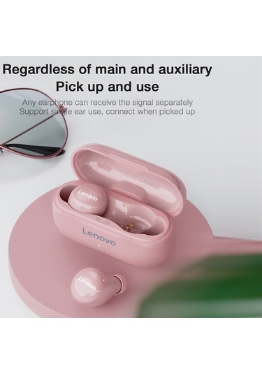 Willowhaven Lenovo Lp11 Kulaklık: Akıllı Gürültü Azaltma, Dokunmatik Kontrol, Uzun Pil, Acil Şarj, Pembe Lp11