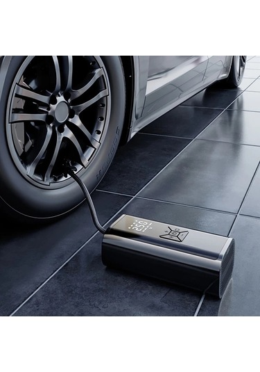 Willowhaven 1 Adet Kablosuz Dijital Hava Kompresörü Araba Bisiklet Motor Lastik Şişirme Usb Şarj 150psı