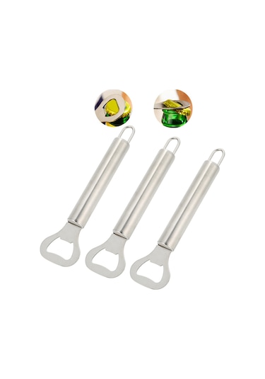 Hangfox 3 Adet Çelik Matkaplı, Taşınabilir, Pratik Bira Kapağı Açıcı - Ev, Parti, Piknik İçin Dayanıklı Mutfak Aleti