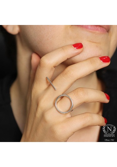925 Ayar Gümüş Çift Parmak Yüzük