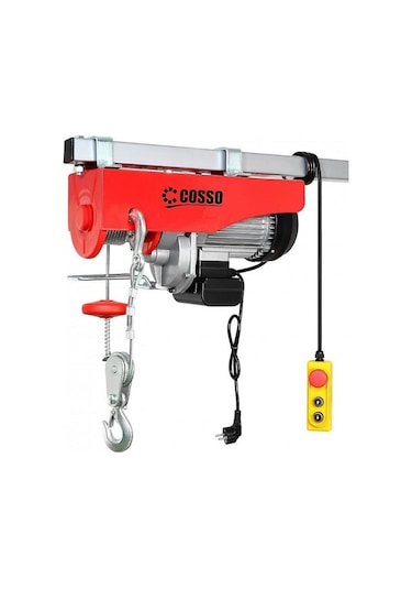 Cosso 400-800 Kg Taşıma Kapasiteli Elektrikli Vinç Bakır Sargı