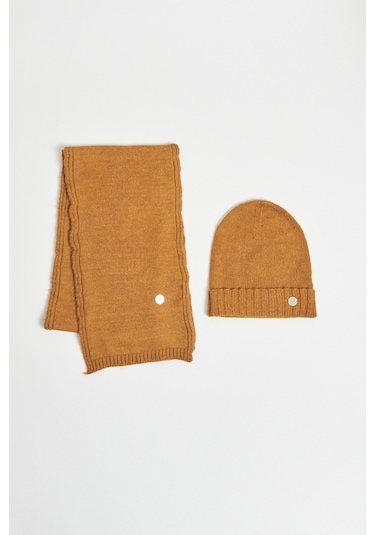 Ac&Co / Altınyıldız Classics Erkek Hardal Atkı-Bere Set