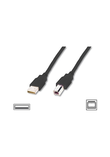 Digitus Ak-300105-050-S 5 M Usb 2.0 To Usb Tip B Erkek-Erkek Awg28 Usb 2.0 Yazıcı Kablosu