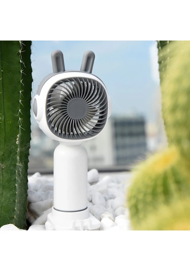 Microcase Fn40 Telefon Tutacaklı Şarj Edilebilir Elde Taşınabilir Mini Fan - Al5299