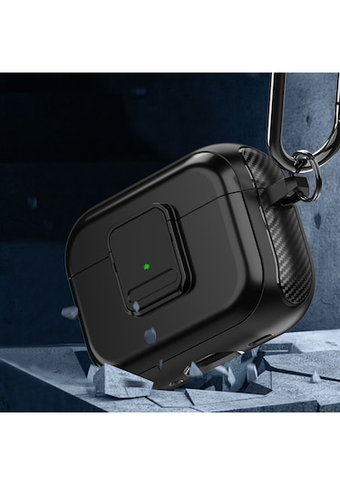 Airpods Uyumlu 3 Tpu + Pc Kablosuz Kulaklık Kılıfı İçin Manyetik Anahtarlı Kırmızı