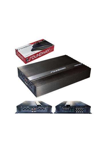 Soundway Sg-80.4 Oto Anfi Stereo 4500 Watt 4 Kanal