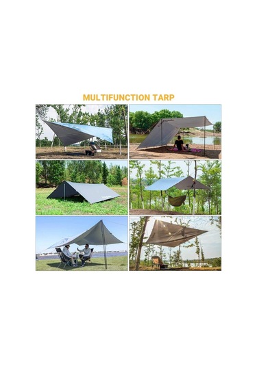 KingCamp Rimini Waterproof Sunshade Tarp (L) Güneşlik Gri