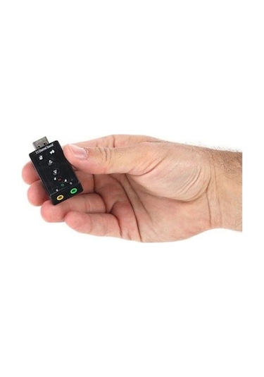 7.1 USB Ses Kartı 3.5 mm. Mikrofon Kulaklık Harici Sound Card