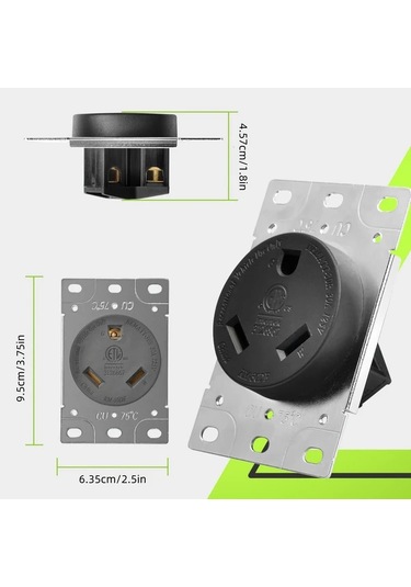 Xuweiwei 30a 125v Rv Gömme Pano Amerikan Tipi Tt-30r Yüksek Akım İçin Endüstriyel Soket Etl Sertifikalı
