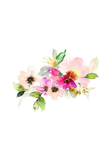 Yuvarlak Pastel Çiçek Desenli Duck Kumaş Masa Örtüsü 150x150 Cm Çok Renkli