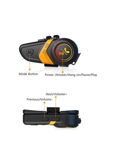 Hallow Süper Lx3 Bluetooth 5.0 İnterkom Kırmızı