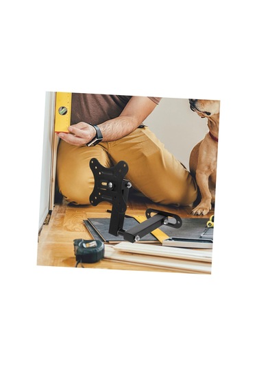 2pcs Bilgisayar Monitörü İçin Duvar Montaj Braketi Geri Çekilebilir Ekran Tutucu Standı Tam Hareket Kabiliyetine Uygun