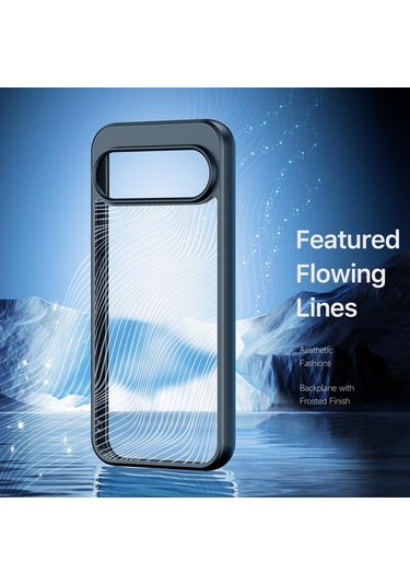 Google Pixel 10 Pro Xl Dux Ducıs Aimo Serisi Tpu Pc Buzlu Hissediyorum Telefon Kılıfı Siyah Siyah