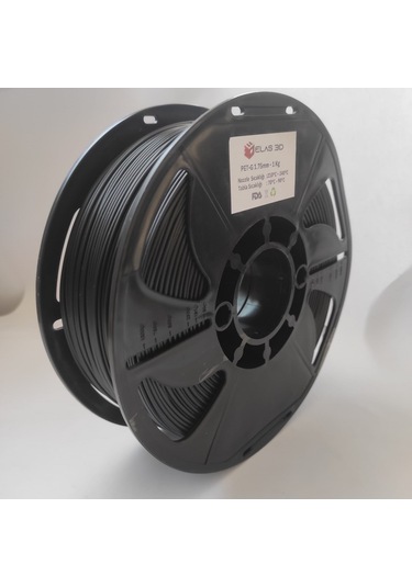 Elas 1.75 MM Petg 1 KG Filament Siyah