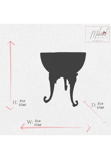Şık Altın Standlı Lüks Mermer Kase Zarif Ev Dekoru - Mükemel