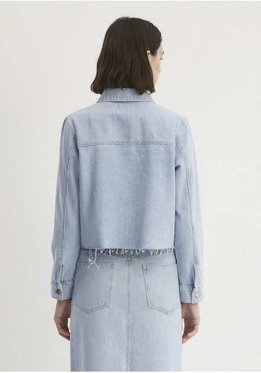 Mavi - Thalia Mavi Premium Buz Mavi Jean Ceket 1110289-86792 Açık Mavi