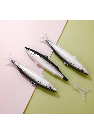 Deus Lıght Balık Kalem Seti 4 Adet 295470494 Gri