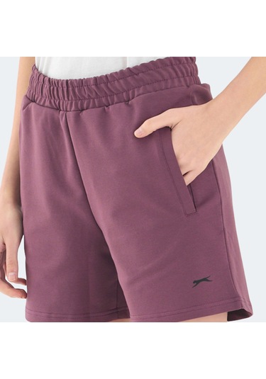 Slazenger RAMLAH I Kadın Cepli Mürdüm Şort