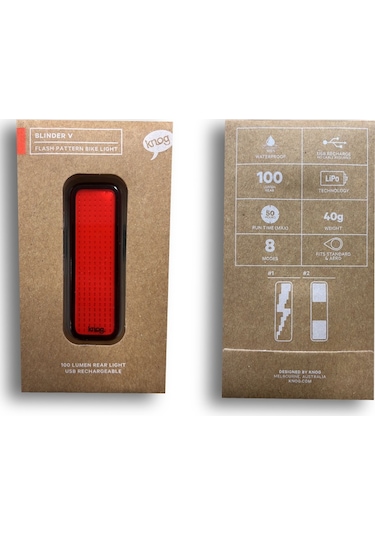 Knog Blinder V Flash 100 Lm Usb Bisiklet Arka Stop Lambası