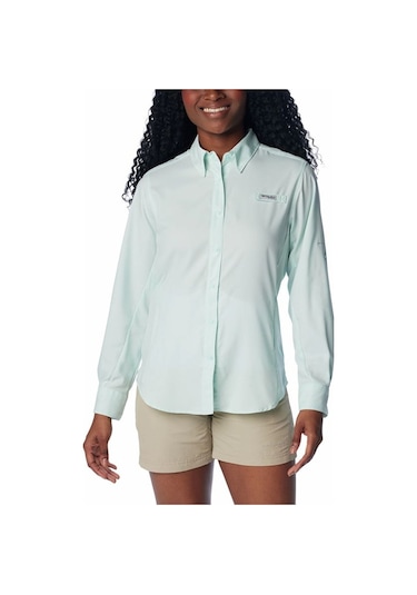 Columbia Womens Tamiami Iı Ls Shirt Kadın Uzun Kollu Gömlek Yeşil Fl7278-330 001