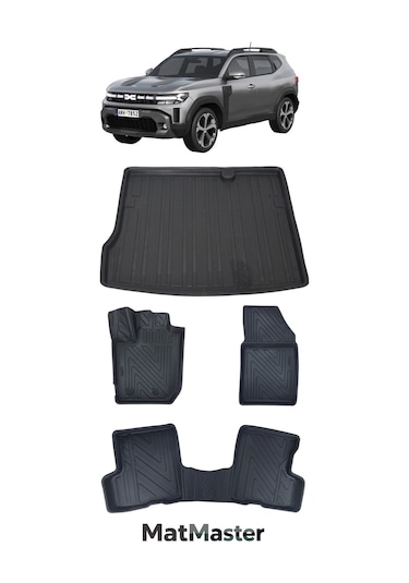Dacia Duster 4x2 2023 Model 5d Premium Ekstra Havuzlu Paspas Ve Bagaj Havuzu Set
