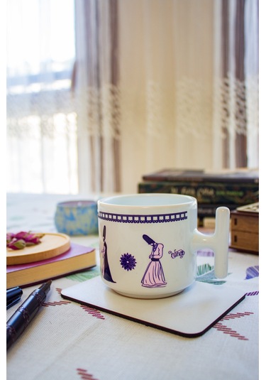 Semazenin Halleri 2 T Kulplu Seramik Kupa Bardak