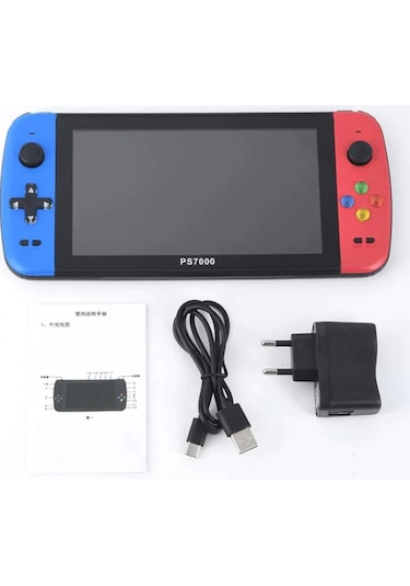 PS7000 3000 Oyunlu 7"128 Bit Retro Oyun Konsolu (İthalatçı Garantili)