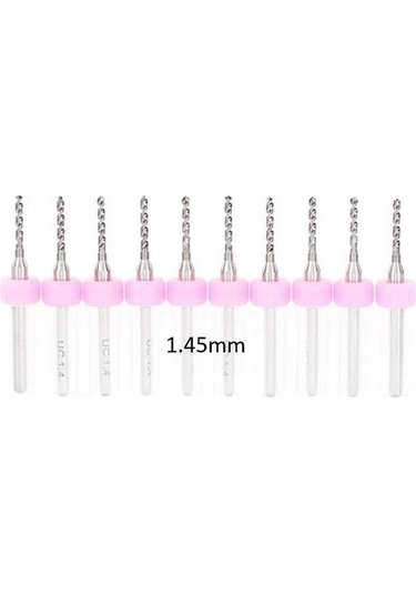 Mikro Karbür PCB Matkap Ucu Metal CNC Sondaj 10lu Set 1.45mm