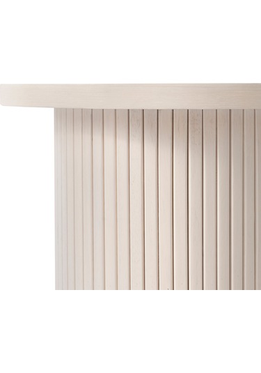 Leonora Bohem Ahşap Yan Sehpa Krem