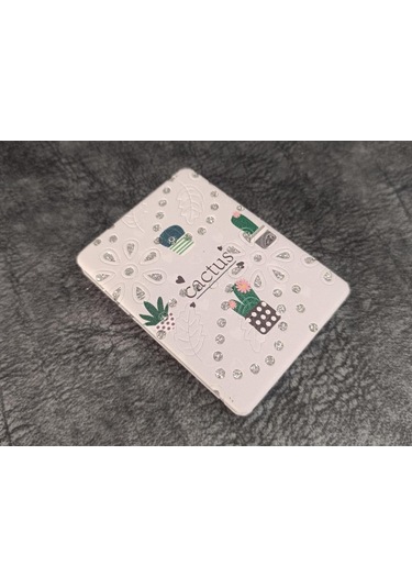 Cep Ayna Makyaj Çanta Seyahat Taşınabilir Ayna Kaktüs Kozmetik Büyüteç Kompakt Çok Renkli