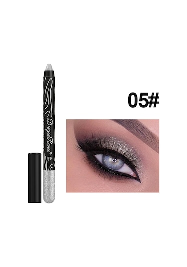 1 Adet Metalik Mor Göz Farı Kalem Glitter İpekböceği Astar Kalem Fosforlu Uzun 05 01 Garden Rose