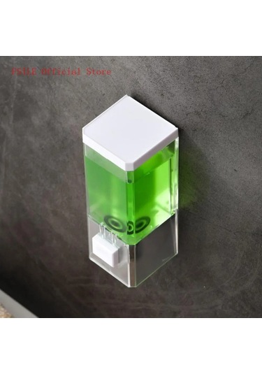 6x6x16.5cm-250ml Manuel Sabunluk Şeffaf Duvara Monte Banyo Temizleyici Şampuan Duş Jeli Konteyner Şişe