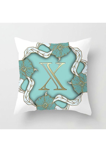 Yastık Kılıfları Alfabe Dekoratif Yastık Kılıfları Harf Çiçekleri Diğer