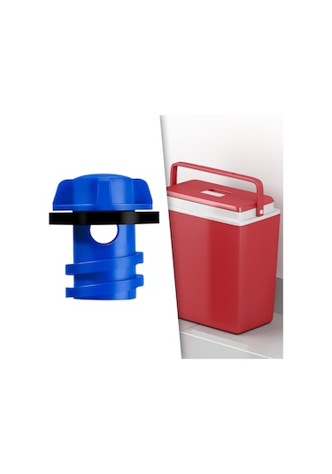 Homyl Parmak Düğmeli Tasarımlı Soğutucu Tahliye Tapası Mavi Mavi