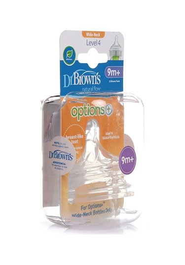 Dr. Browns DB 4201 Geniş Ağız Options+ Biberon Emziği 9 Ay+