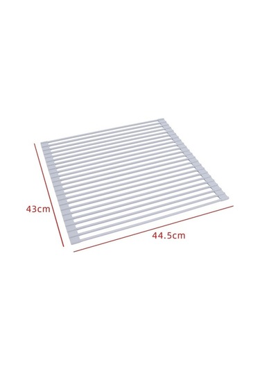 Dancemonkey Mutfak Rafı Lavabo Kase Küçük Boy, Katlanır Su Filtreleri 44.5x43cm Gri