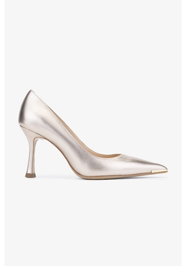 Valmenti Kastin Kadın Gold Hakiki Deri Topuklu Ayakkabı 613 27695 Bn Ayk Y24 Altın