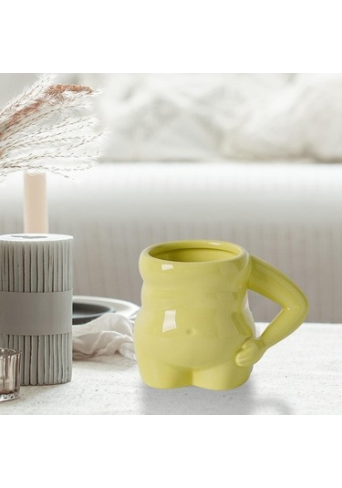 Createtech Homyl 400ml Yeşil Anne Hediye Çay Bardağı Kupalarla Yeşil