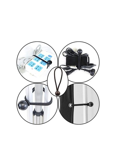 Qingmipy Nylon Çadır Klembi Seti - 10 Adet Crocodile Ağızlı Klem, 10 Lastik Kayış Ve 10 D Tipi Alüminyum Kanca İle Güçlü Tutma, Anti-s Kayma Özelliği, Çadır, Gölge Tente Uygun Siyah