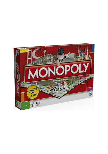 Hasbro Monopoly Emlak Ticareti Türkiye 01610 Kutu Oyunu