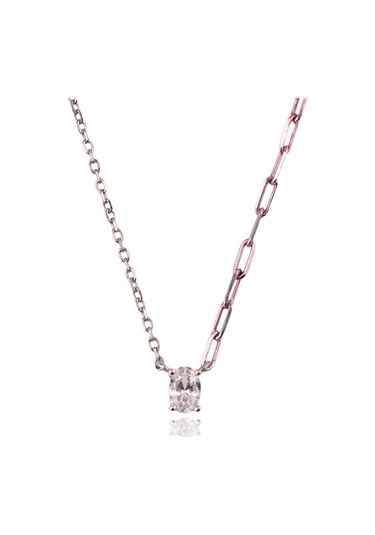 Masaliko Minio 3 İthal Gümüş Kolye Ms3278, 925 Ayar Kadın Gümüş Kolye, İthal Ürün Altın