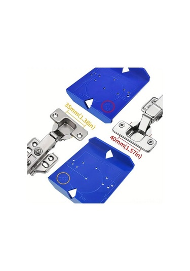 Pazly Abs Plastik Matkap Şablonu - 35mm/40mm Delik Açma Aparatı