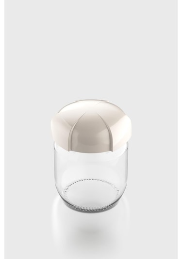 Renga Rhea 425 Ml Bej Kapaklı Cam Kavanoz 131010 Bej