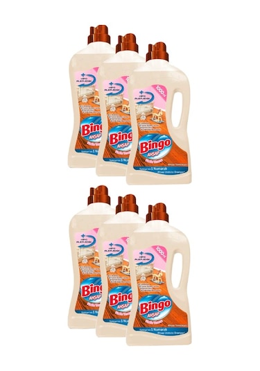Bingo Mutlu Yuvam Ahşap Yüzey Temizleyici 6 x 1 L
